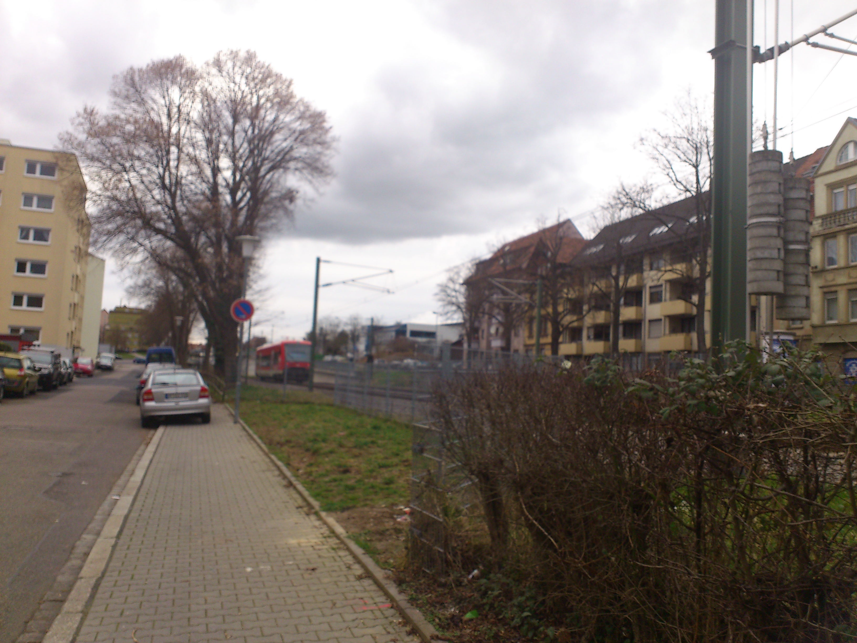 Standort ehemaliger Maihäldensteg - heutige Ansicht des ehemaligen Brückenstandorts